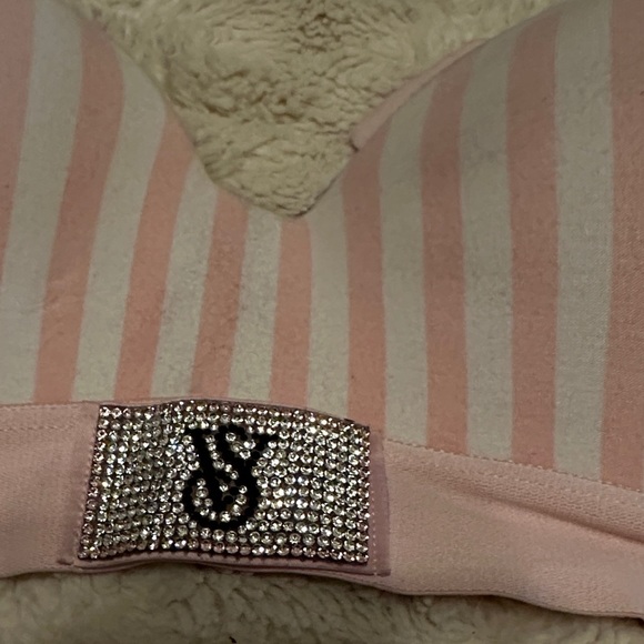 Victoria's Secret Pink and White Striped Bra 34D - Picture 2 of 5